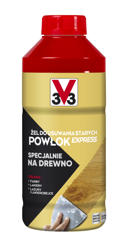 Żel do usuwania starych powłok Express specjalnie na drewno